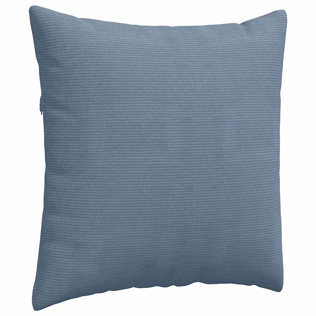 Cuscini da Divano 2 pz | Cuscini per sedie Blu 60 x 60 cm Tessuto in Cords