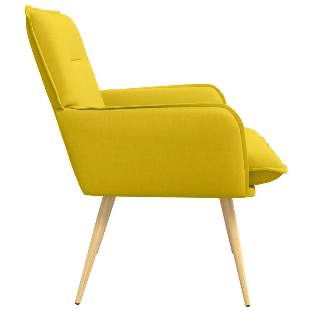 Poltrona Giallo Chiaro Tessuto 42047707