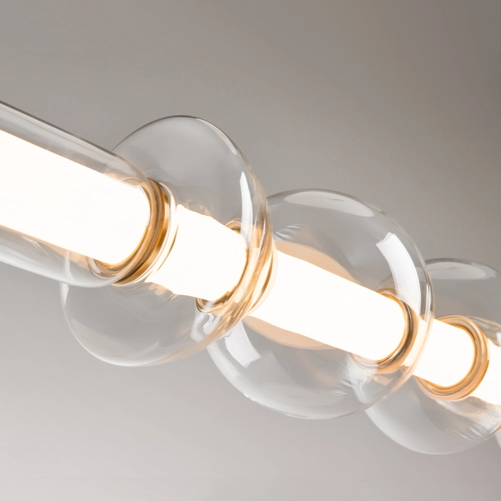 Lampada a sospensione LED Cosmo ottone vetro Maytoni