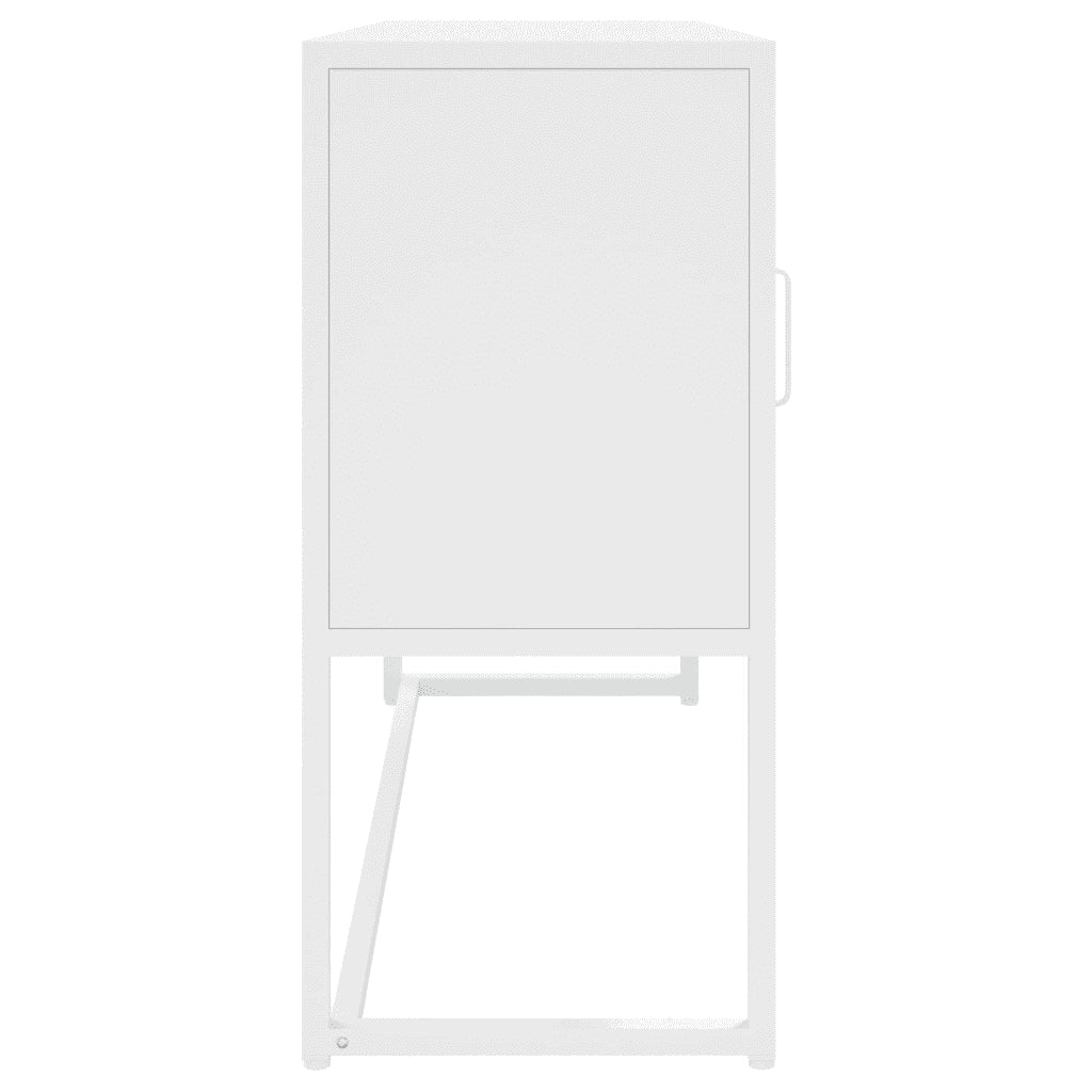 Credenza Bianca 105x35x75 cm in Acciaio 335869