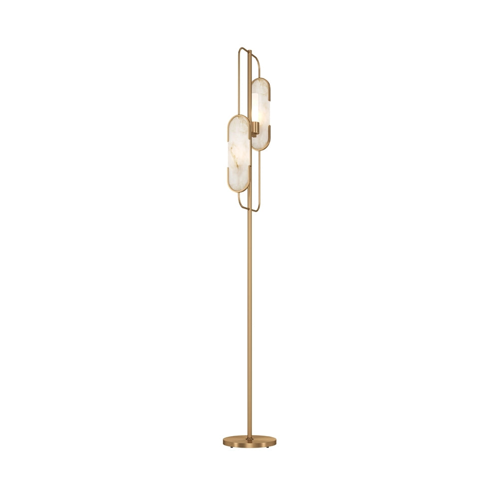 Lampada da terra Marmo oro ottone Maytoni MOD099FL-02G
