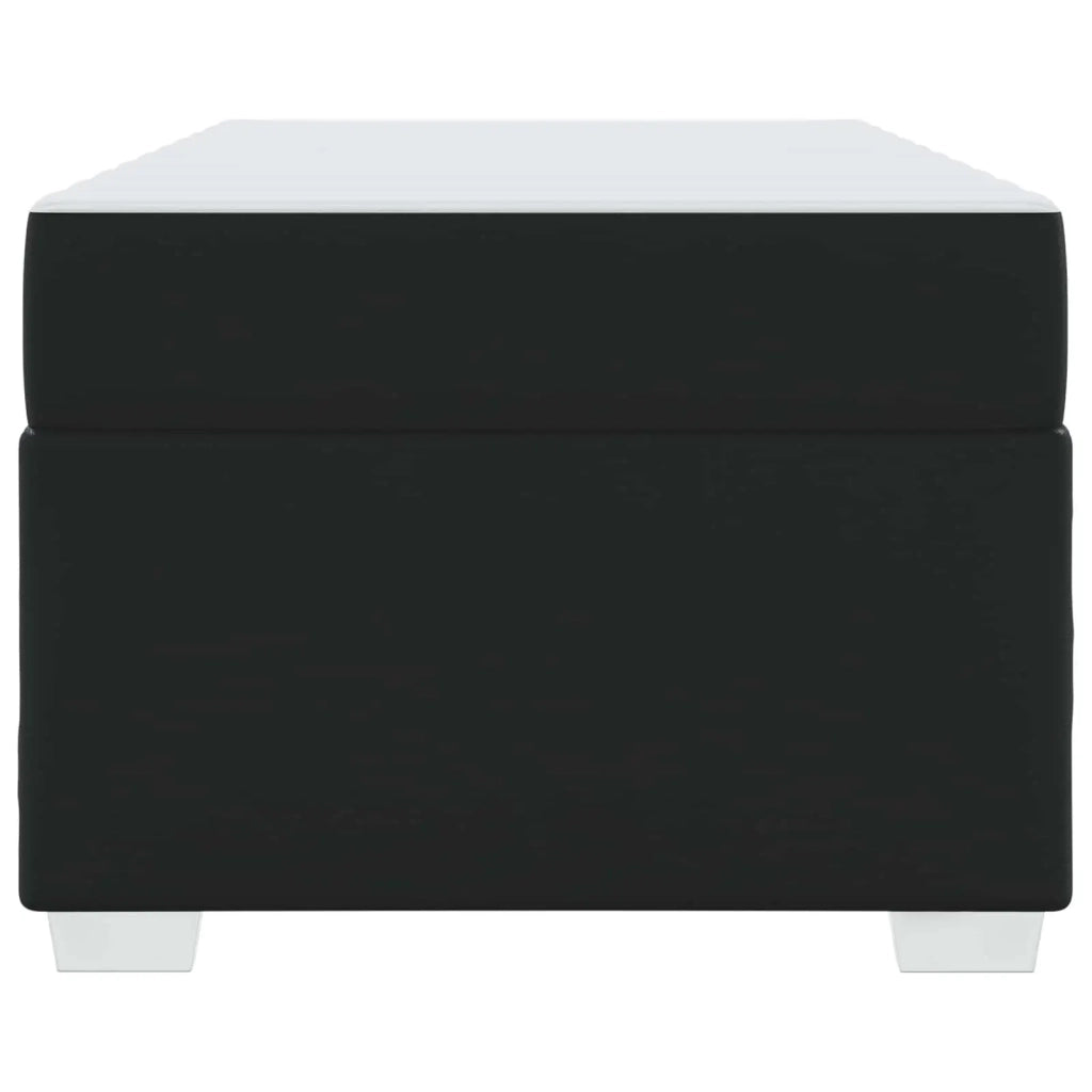 Letto singolo | Letto per adulti | Struttura del letto con materasso Nero 100 x 200 cm Tessuto