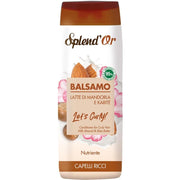 SPLENDOR BALSAMO LATTE DI MANDORLA E KARITE' NUTRIENTE CAPELLI RICCI 300 ML
