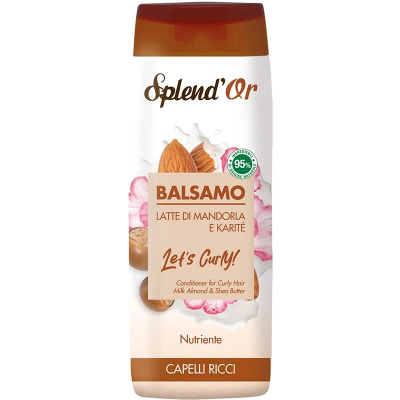 SPLENDOR BALSAMO LATTE DI MANDORLA E KARITE' NUTRIENTE CAPELLI RICCI 300 ML