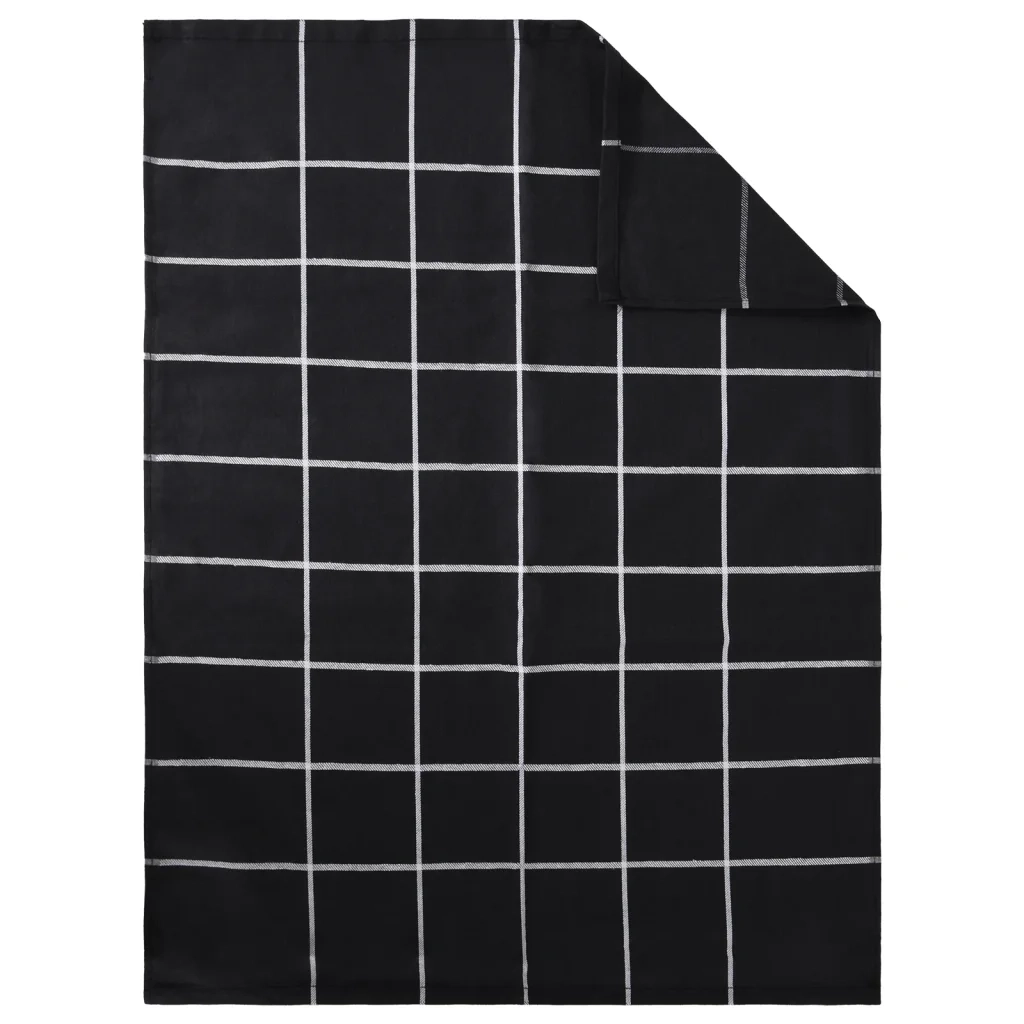 Set Strofinacci 12 pz | Teli per bagno in Cotone Nero