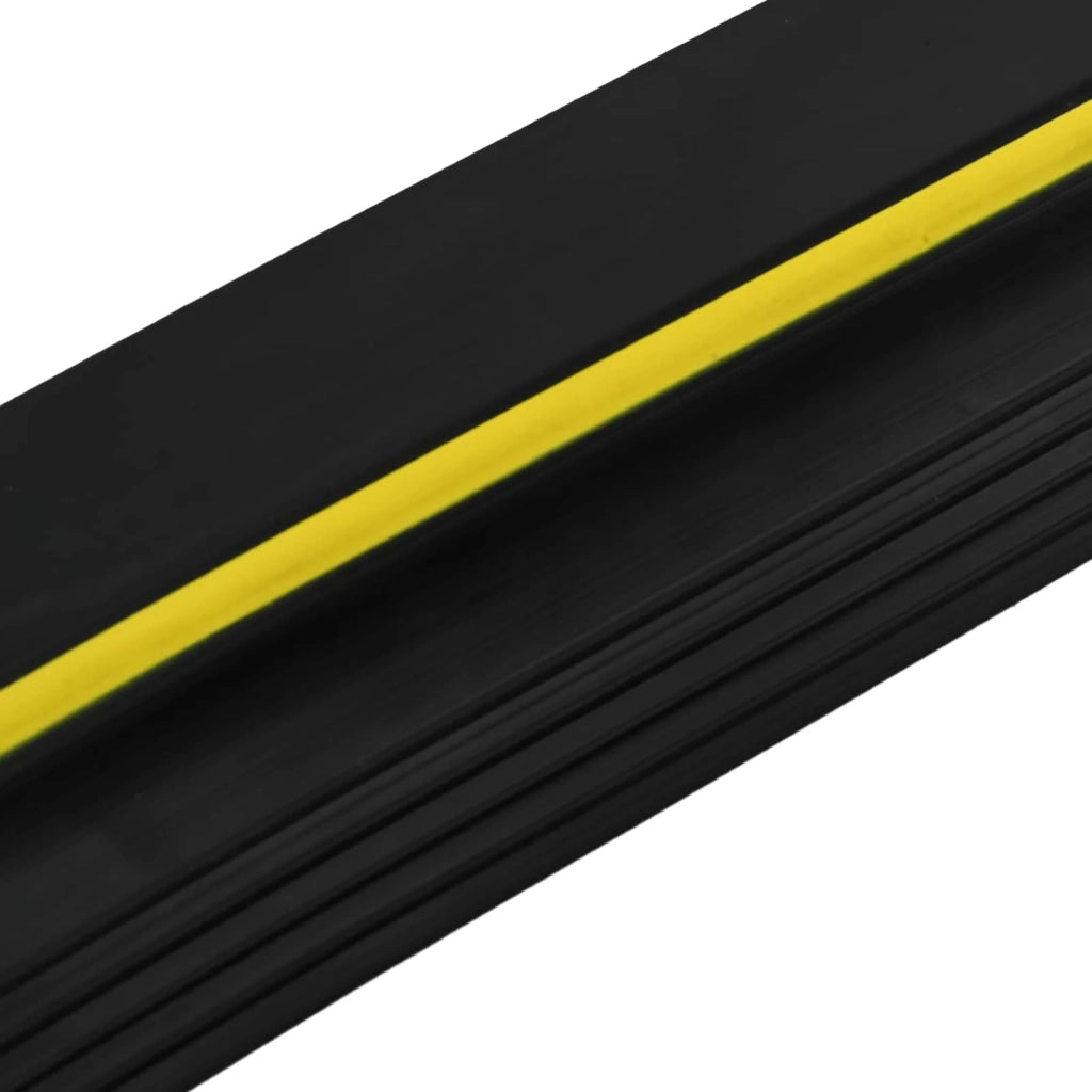 Guarnizione per pavimento del garage Nero e Giallo PVC 42038280
