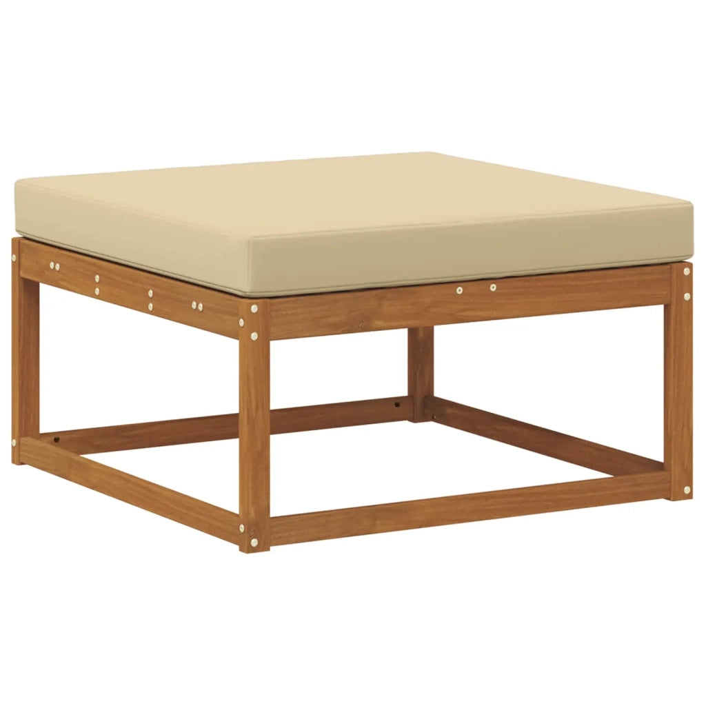 Set di divani da esterno con cuscino 6 pcs Naturale e Beige 3367976