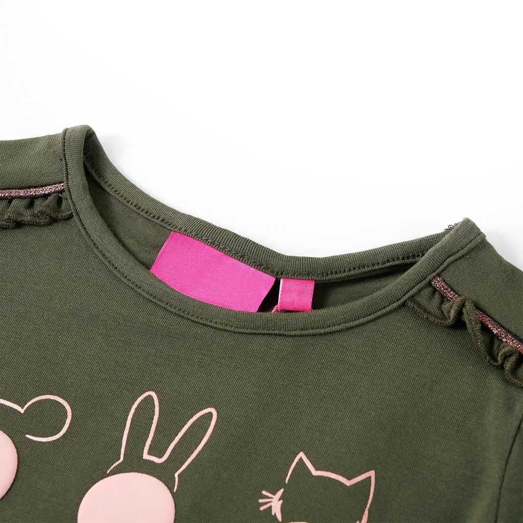 Maglietta da Bambino a Maniche Lunghe Cachi 128 13772