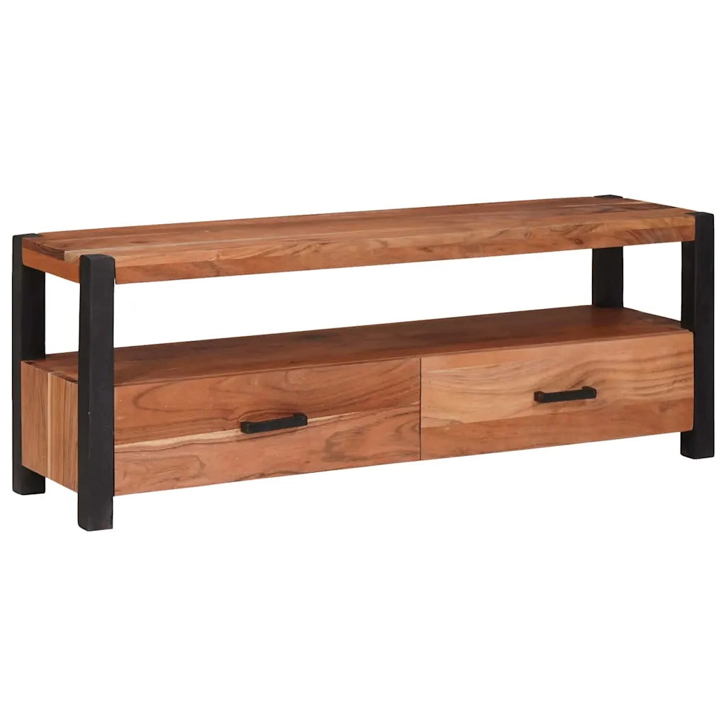 Mobile TV Marrone 110 x 30 x 40 cm legno massello di acacia 4104010