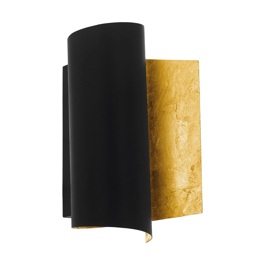 Applique Moderna Falicetto Acciaio Nero 1 Luce E27