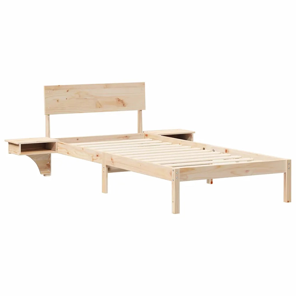 Struttura del letto Marrone 80 x 200 cm Pino massello 873466
