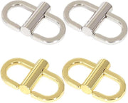 Accessori di chiusura per borse 4 pezzi - Catenelle metalliche adattabili per tasche - Catena per borse a mano e crossbody - Metallo - 2 colori