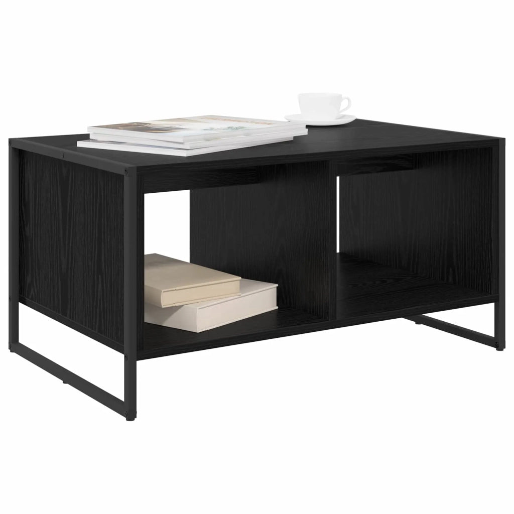 Tavolino da salotto Rovere Nero 80 x 50 x 40 cm 886432