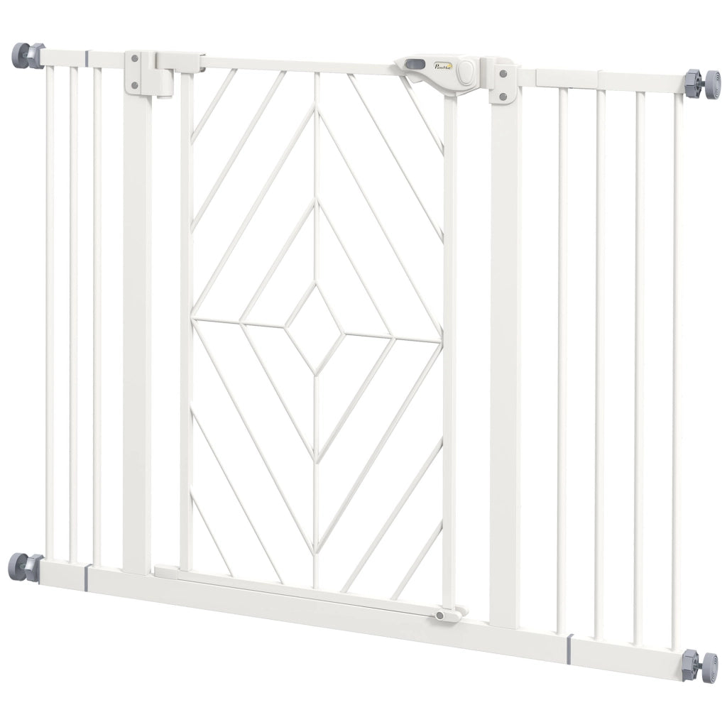Cancelletto di Sicurezza per Scale e Porte ¨C Xylo ¨C Bianco 100x76 cm