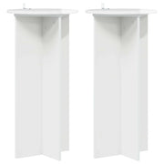 Supporto per piante | Sostegno per piante 2 pz Bianco Lucido 40 x 40 x 80 cm