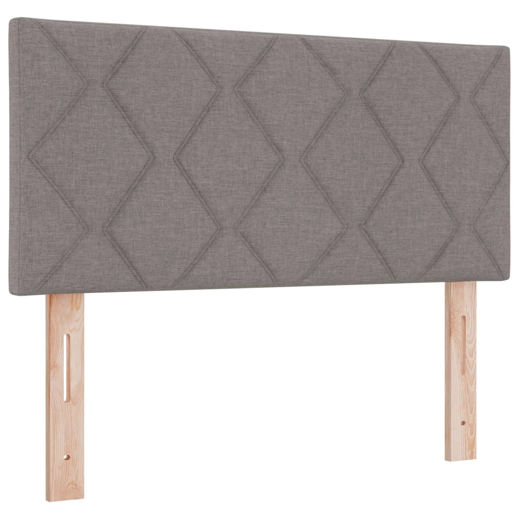 Letto con Box Spring, Materasso e LED Tortora 90 x 190 cm 3451844