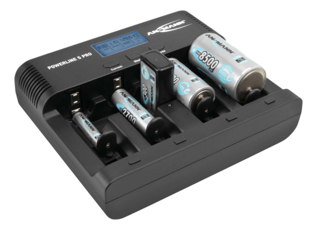CARICABATTERIA POWERLINE 5 PRO ANSMANN per Micro AAA/Mignon AA