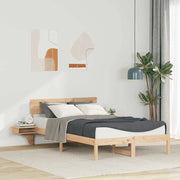Struttura del letto Marrone 135 x 190 cm Pino massello 873454