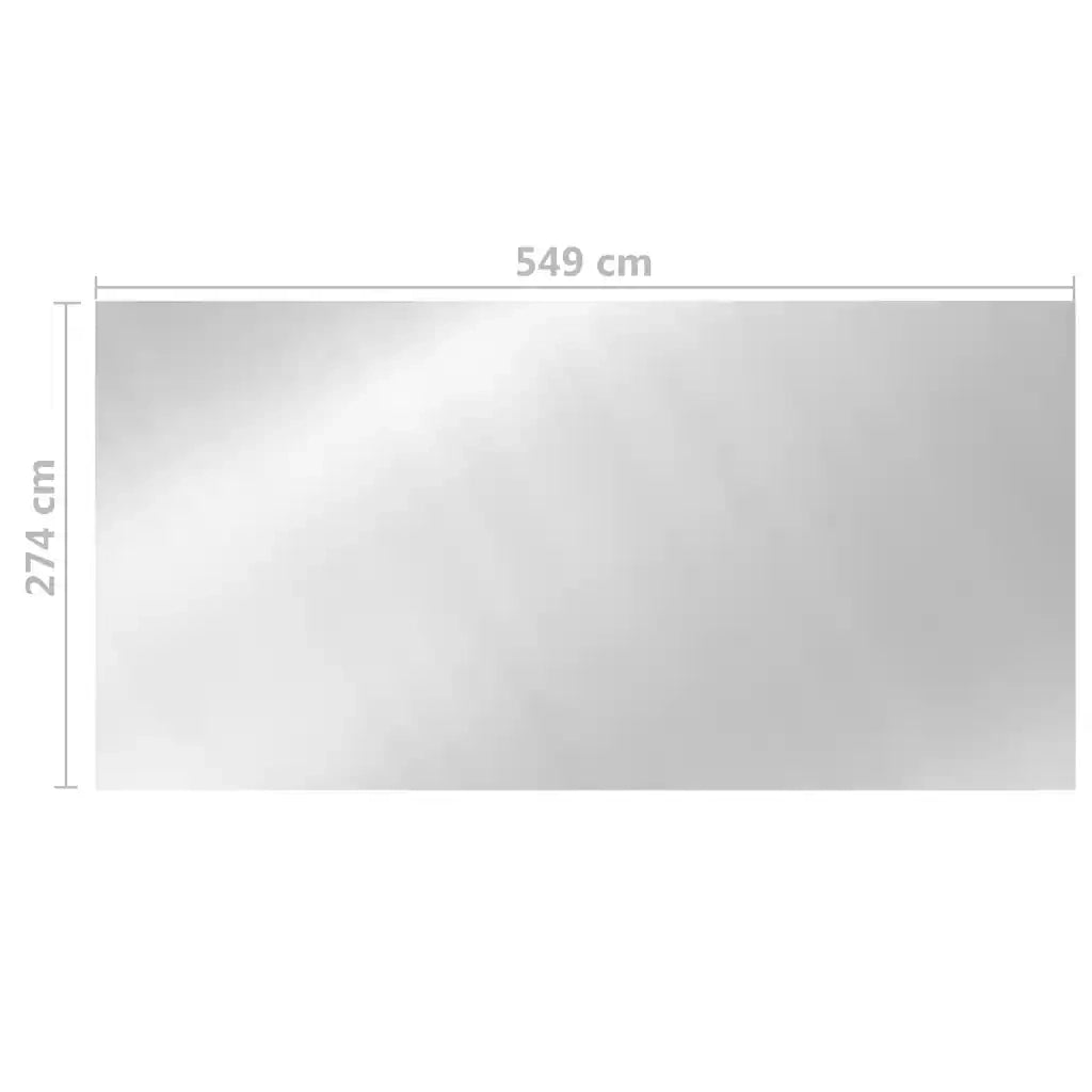 Copertura per Piscina Argento 549x274 cm PE 93095