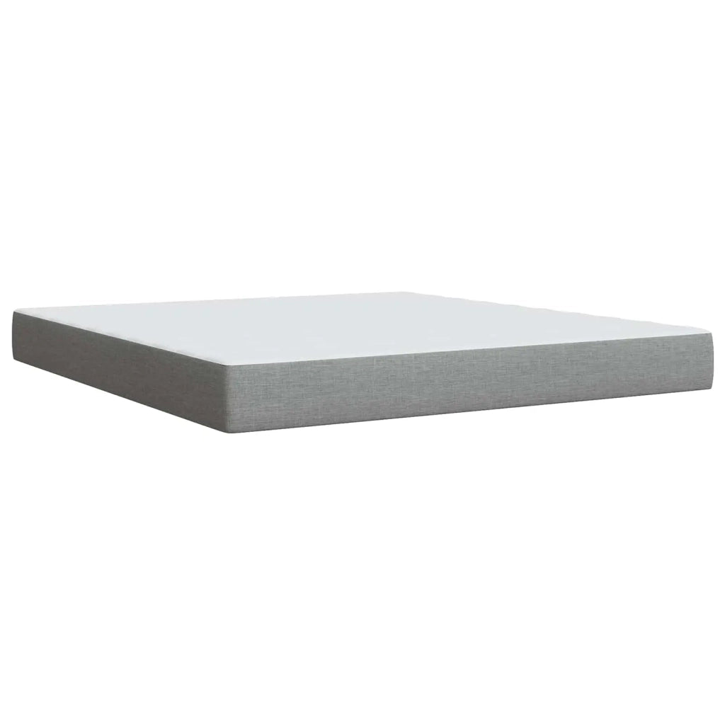 Letto con contenitore LED e materasso Grigio Chiaro 3459147