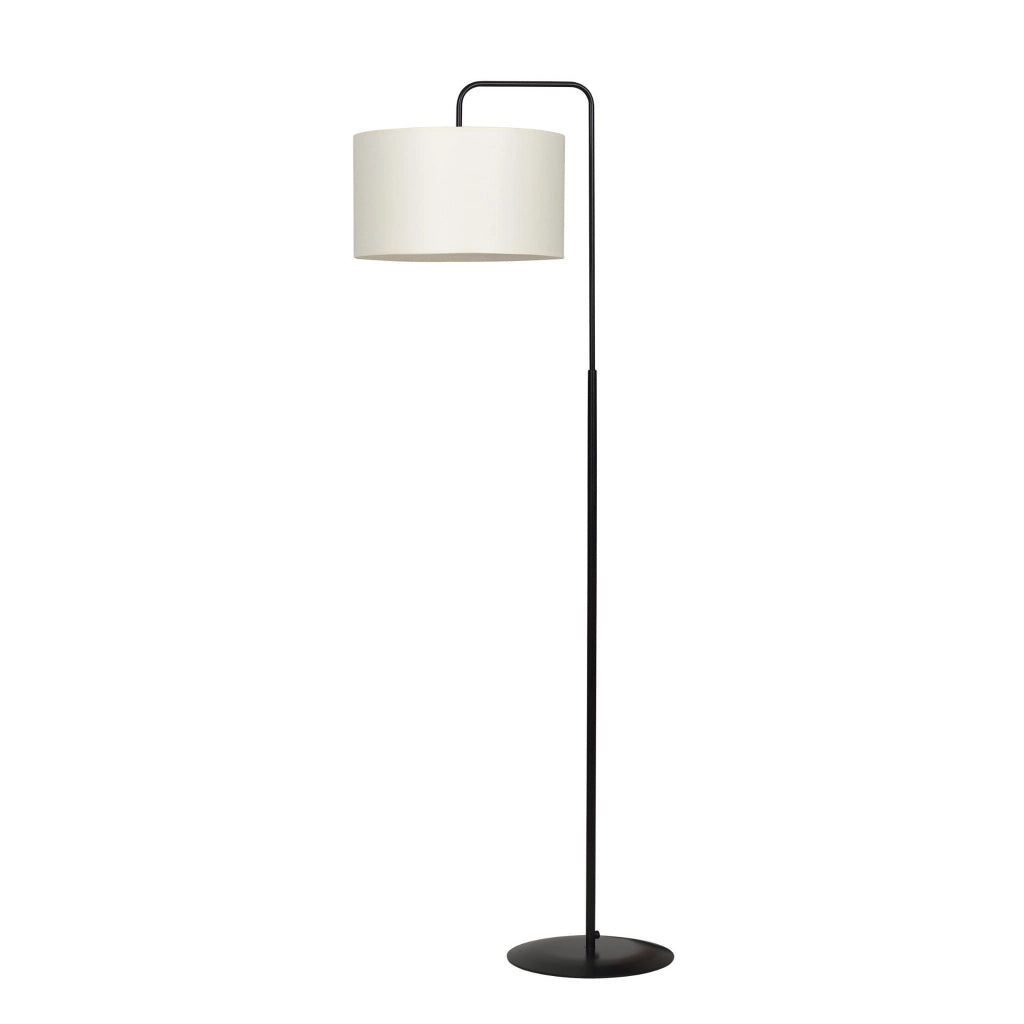 Lampada da terra Emibig Trapo nera/ecru E27 150 cm