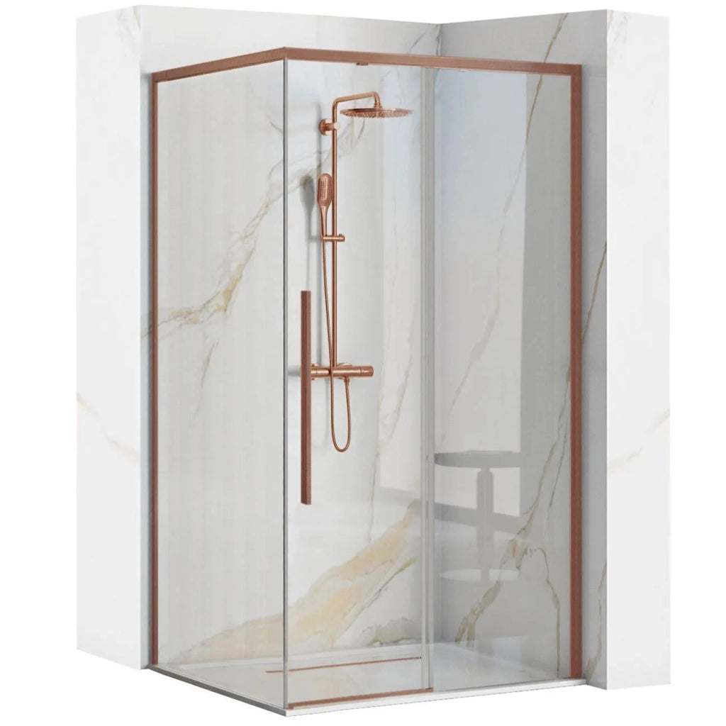 Cabina Doccia Solar Copper Brush 90x90 senza piatto doccia