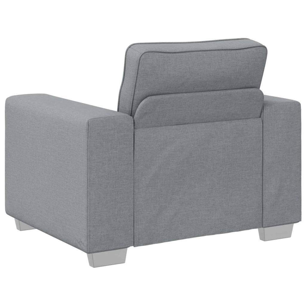 Divano 3 pcs Grigio chiaro 219 x 80 x 82 cm Tessuto misto lino 3324658