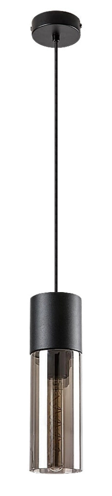Lampada a sospensione Rabalux Ronno nera E27 Ø9cm