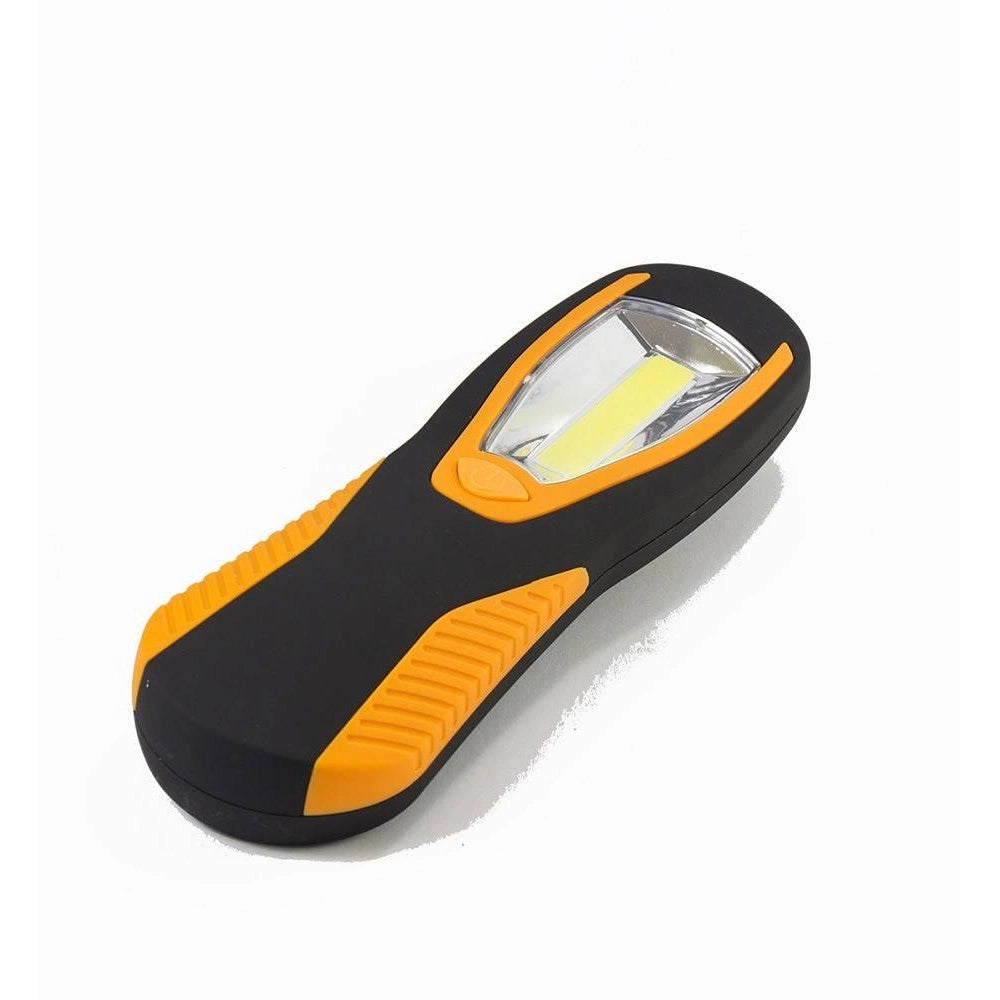 Trade Shop - Torcia Lampada Portatile A Led Cob Striscia Led Cob Calamitata Con Gancio 3 Watt -