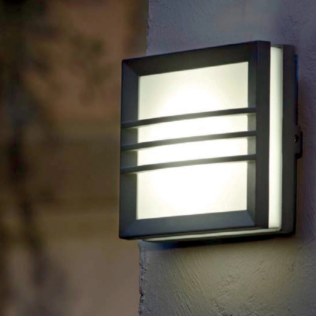 Applique esterna nera moderna GX53 LED 5,7W Elstead