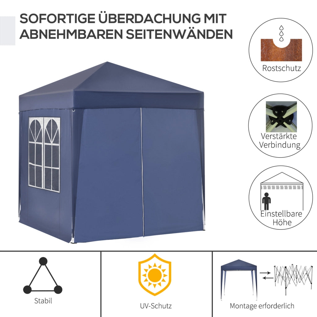 Gazebo pieghevole ¨C Minimal ¨C Blu 2x2m