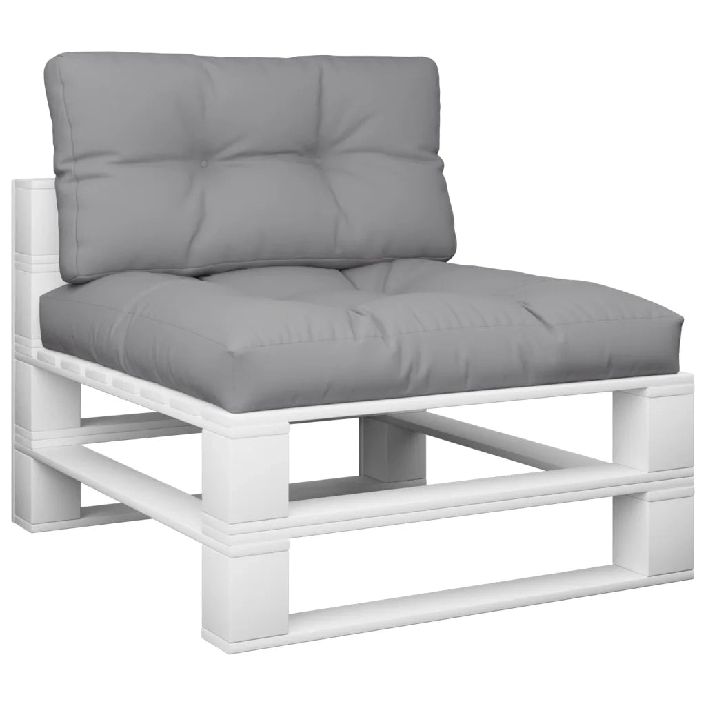 Cuscini per Pallet 2 pz Grigi in Tessuto 360690