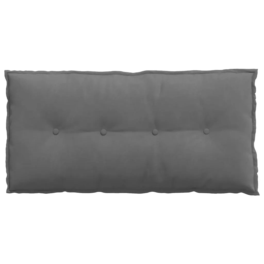 Cuscino per Schiena Grigio scuro 100 x 50 cm 42014775