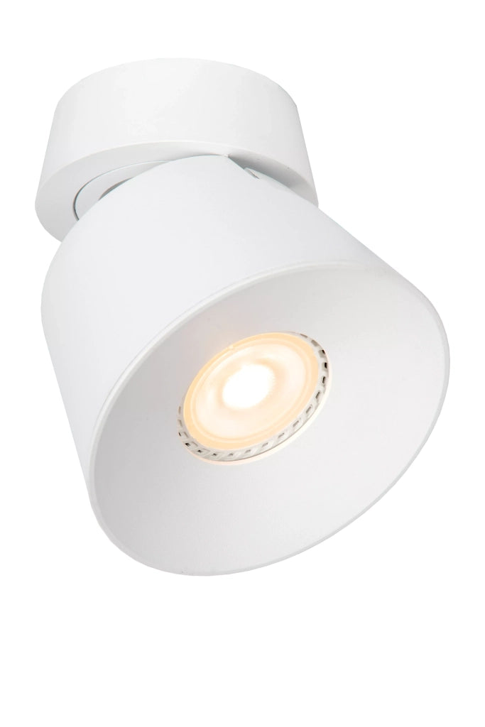 Spot soffitto bianco tondo Ø10 orientabile GU10 40W