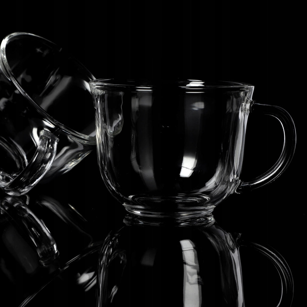 Set di 6 bicchieri da tè/caffè invernali KADAX da 480 ml con manico.