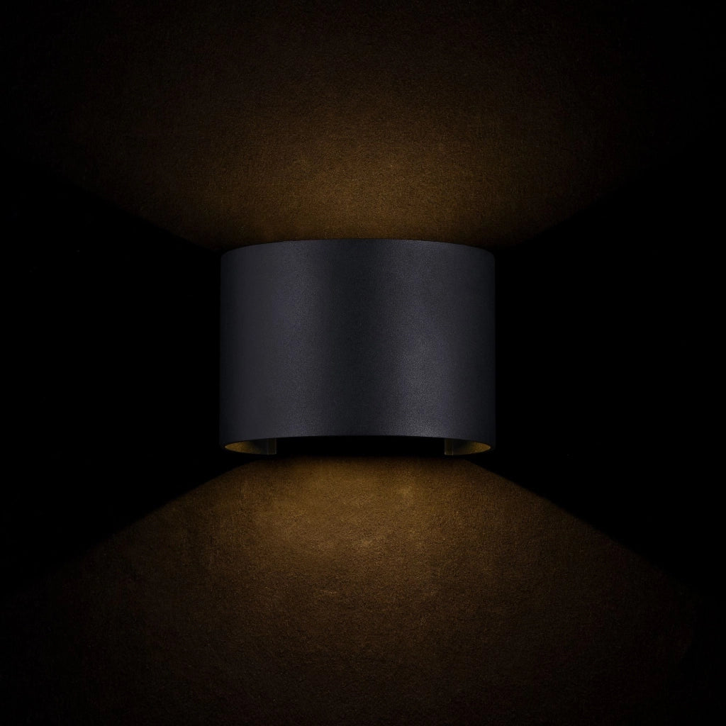 Lampada da parete Outdoor in Metallo Fulton Nero