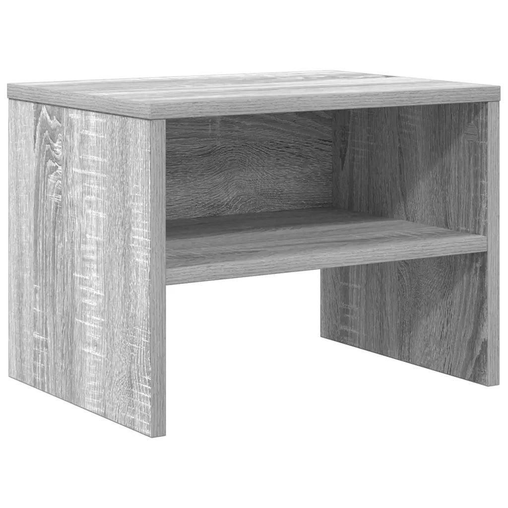 Comodino Grigio Sonoma 40x30x30 cm in Legno Multistrato 815239