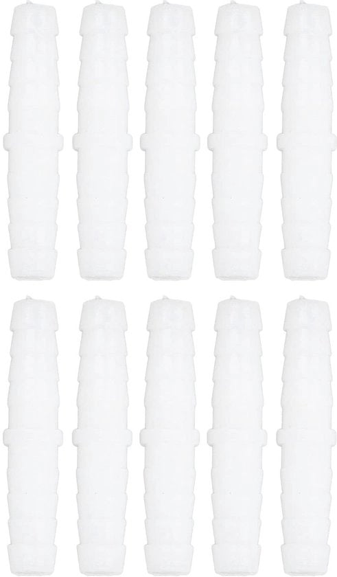 Connettore in plastica per tubi - Adattatore duraturo - 6-6mm - Ideale per tubi di gomma e silicone - affidabile - adatto per acqua e gas