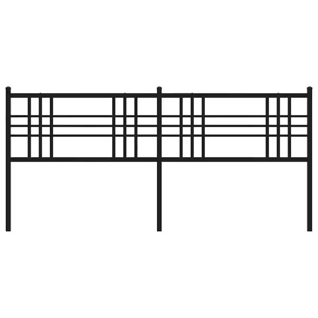 Testiera di Ricambio in Metallo Nero 200 cm 376362