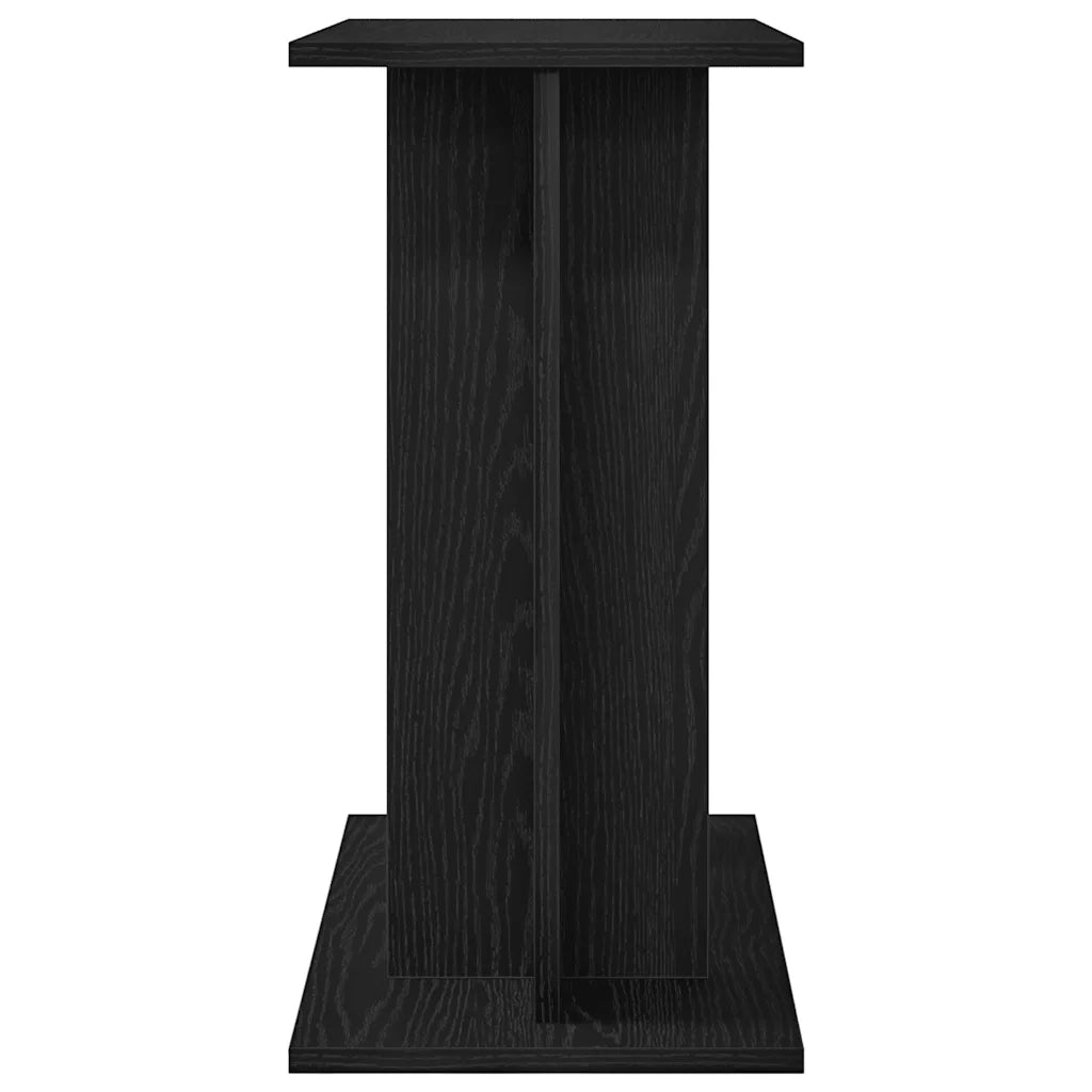 Supporto per acquario in rovere nero 60x30x60 cm in legno ingegnerizzato 862148