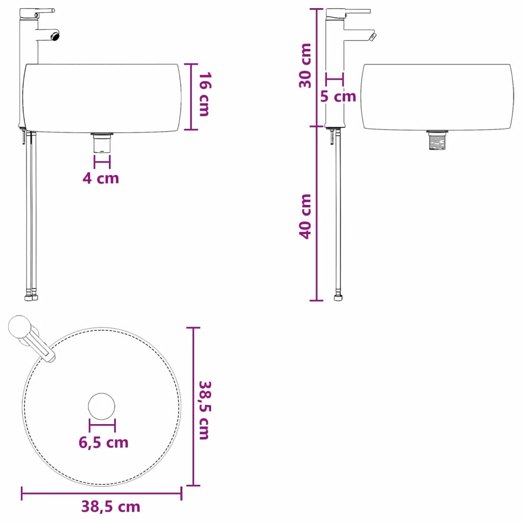 Mobile Lavabo | Armadio Lavabo da Parete Bianco Lucido 49,5 x 44,5 x 66 cm