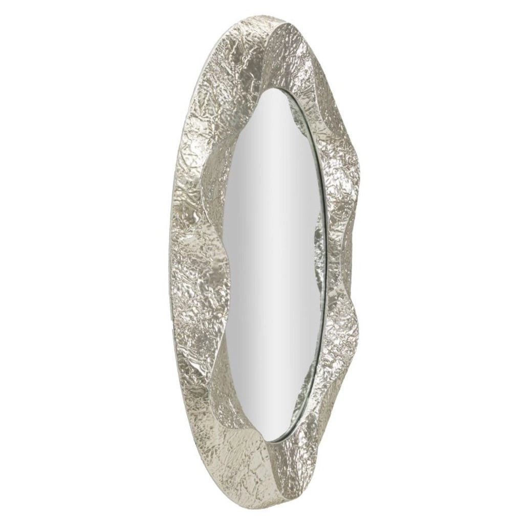 Specchio con Cornice VKH778, Argento, Metallo, 87,5x6,5x128 cm