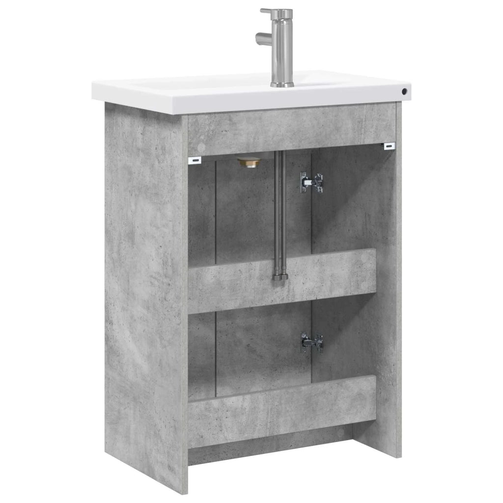 Set di mobili per il bagno Grigio Cemento 81 x 40 x 84,5 cm 3404285