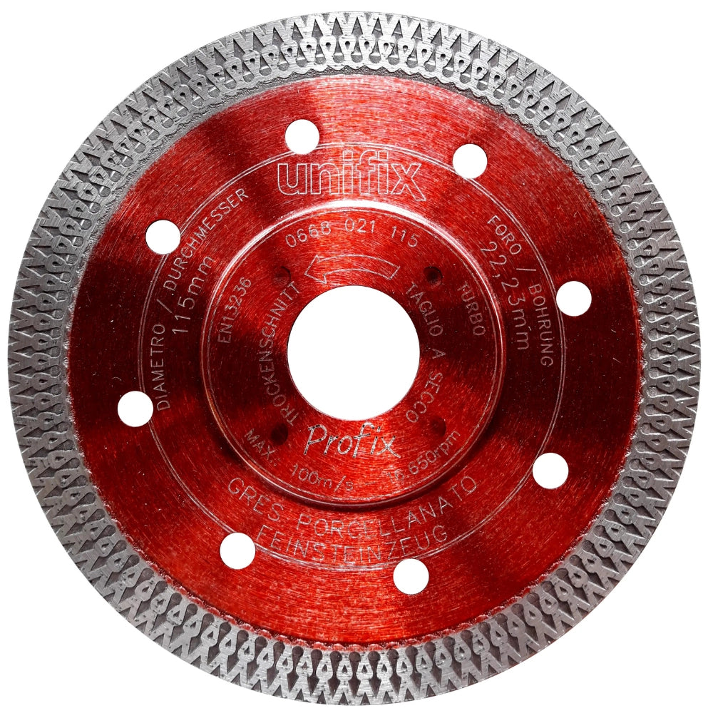 Disco diamantato per gres, marmo e cotto Ø 115 x 22 x 1,5 mm