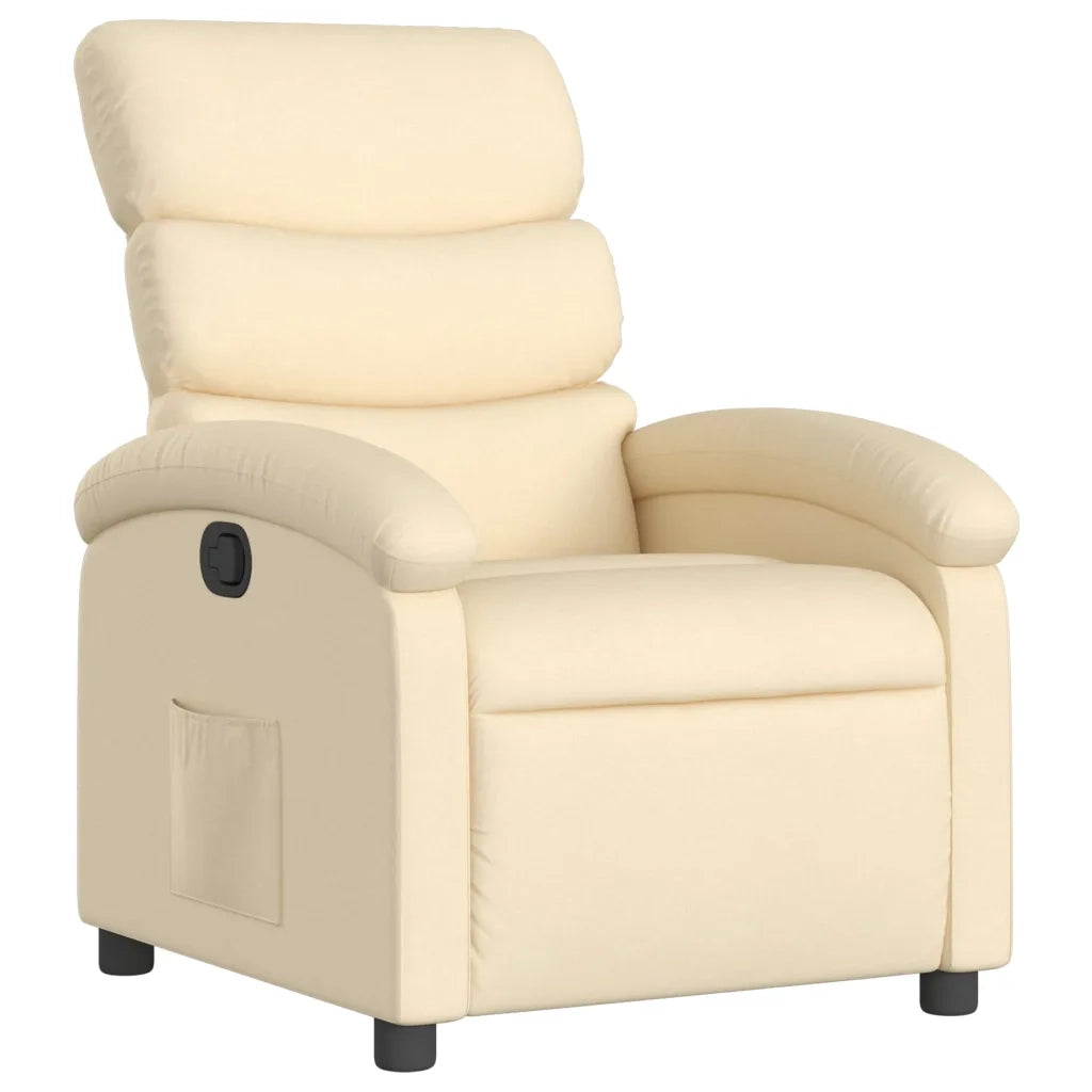 Poltrona reclinabile in Tessuto Crema 3205808