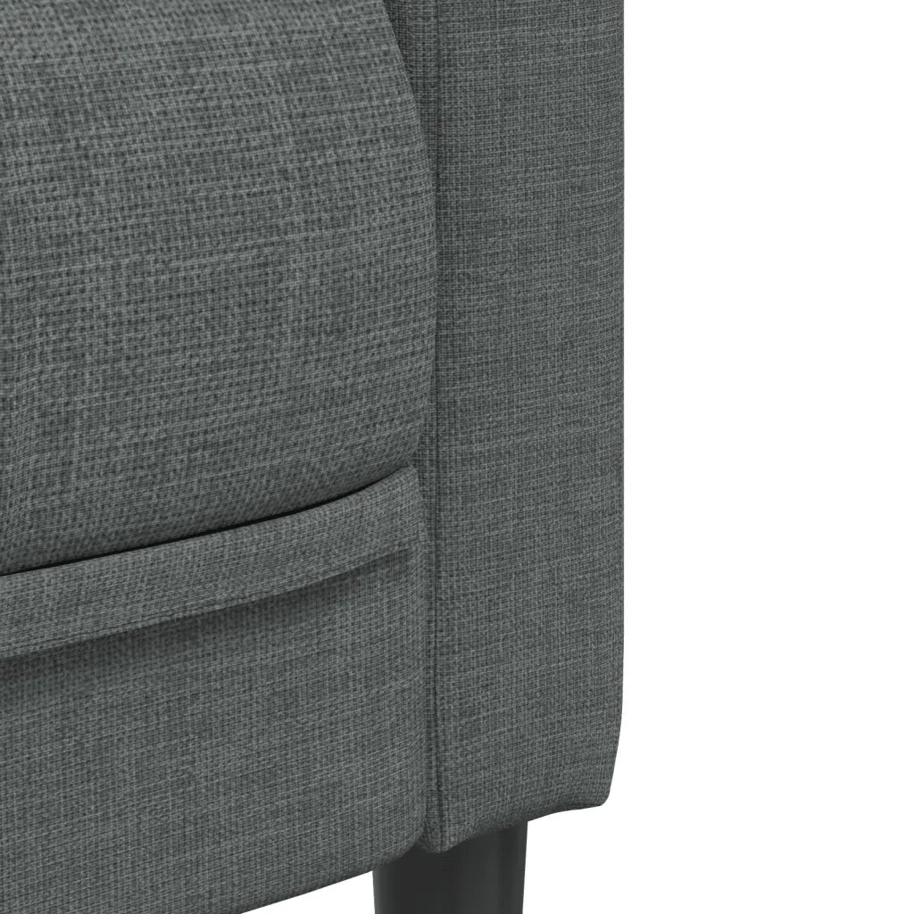 Poltrona | Sedia Relax Grigio Scuro in Tessuto