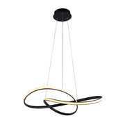 Lampada a sospensione nastro nero LED 40W Consa Italux