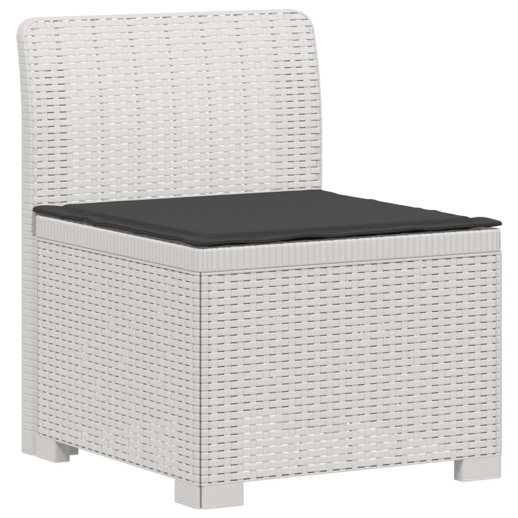 Divano da Giardino a 1 Posto con Cuscino Aspetto Rattan PP 8011789
