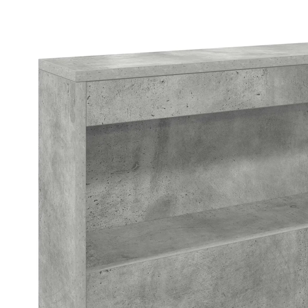 Testata contenitore Grigio cemento 150 cm Legno multistrato 3335496