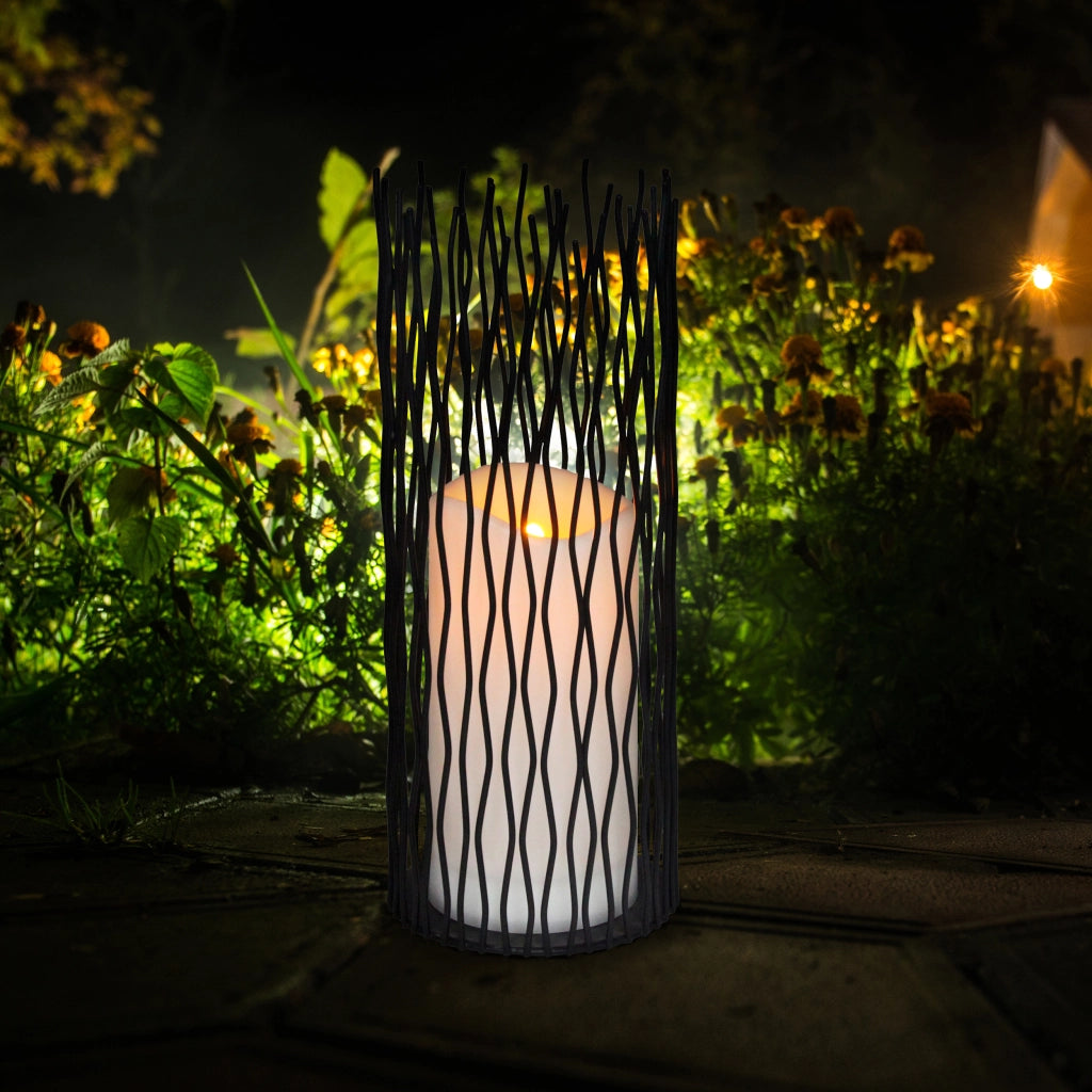 Lampada LED decorativa NYBORG 35cm nera IP44 Polux